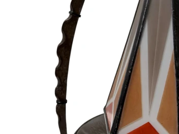 Art Deco Amsterdamse School Table Lamp by Amsterdamsche Kunstsmederij, 1920s